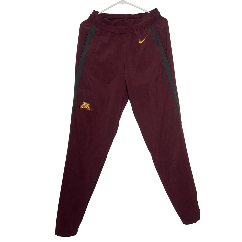 Nike Minnesota Gophers Dri-Fit Maroon/Gray Athletic Pants Small